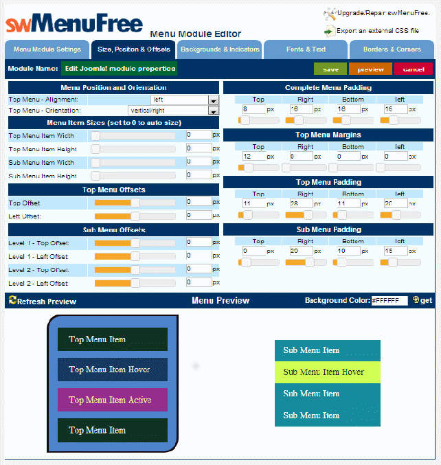 swmenufree 2